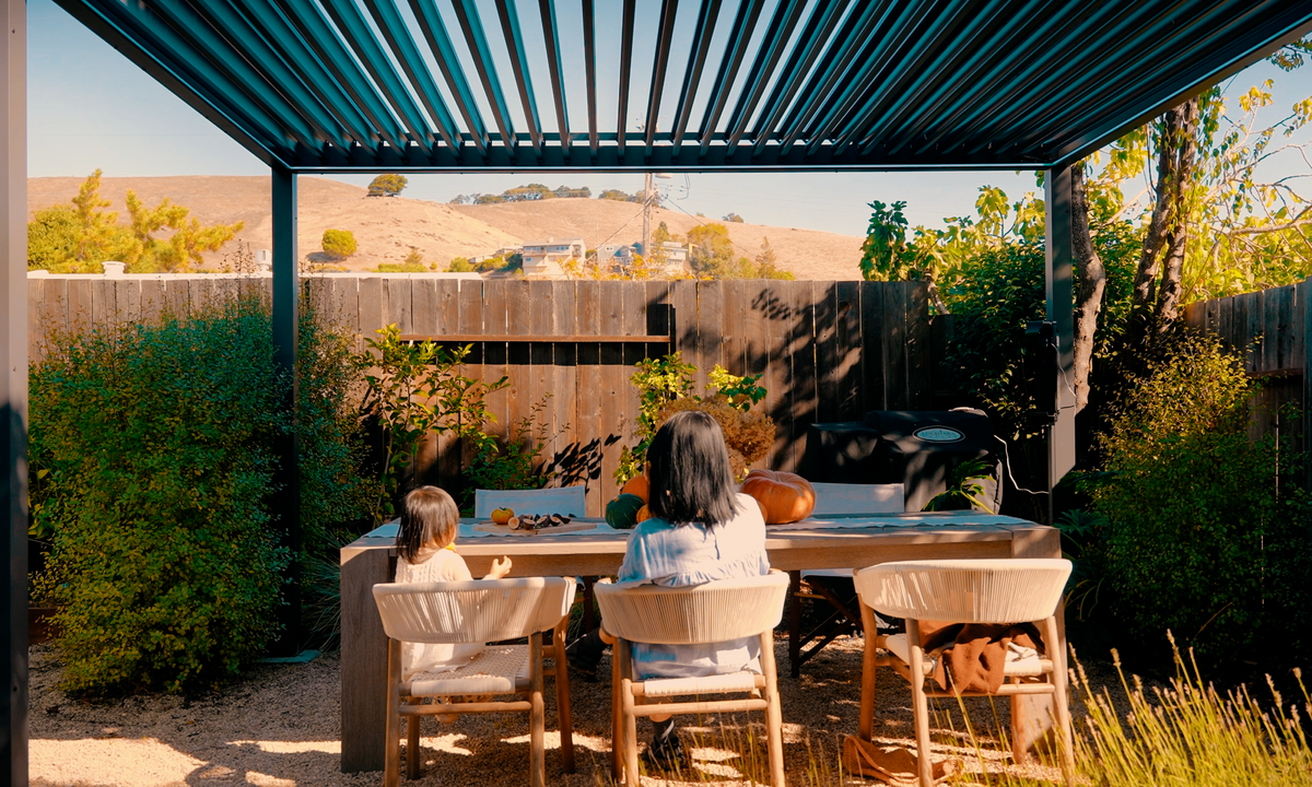 FlexPatio pergola outdoor-living view